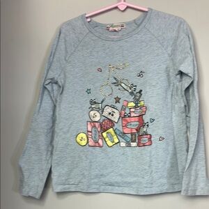 Bonpoint kitty shopping cherry long sleeve t shirt